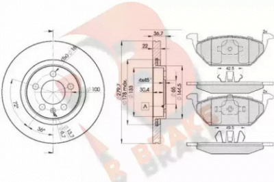 R BRAKE 3r13385603 -